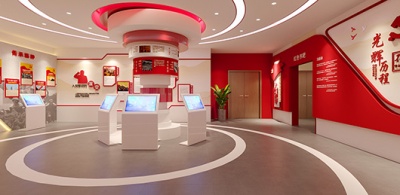 展柜制作展台时间制作搭建展厅展馆装修山人展柜来图来样加工定制工厂